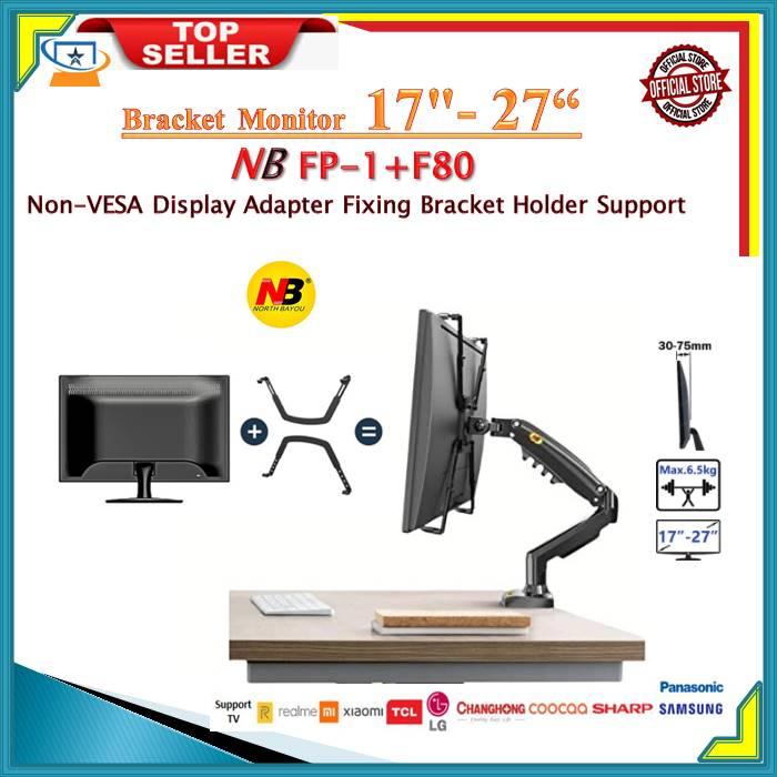 Gambar Bracket TV Monitor meja non vesa 17- 27 inch GAS SPRING PLUS ARM F80 - ARM + ADAPTER dari bintang bracket tv undefined Tokopedia