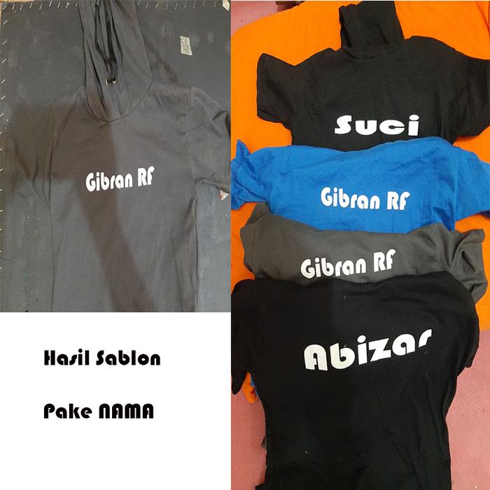 Gambar Kaos HOODIE Anak Polos Lengan Pendek Laki laki Combad 30S usia 1-8 tah - Ongkos Sablon, XL dari Idref Fashion undefined Tokopedia