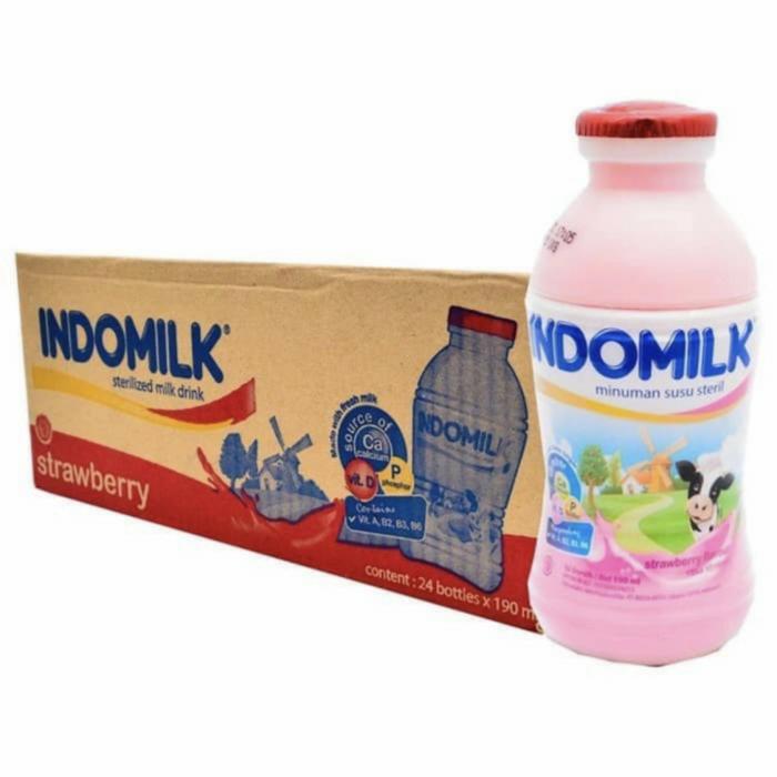 Gambar Indomilk Botol Strawbery 1 dus isi 24 dari sembako murah9 undefined Tokopedia