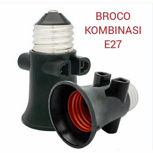 Gambar Fitting Lampu Plafon Kotak Fiting E 27 Gantung Kombinasi BROCO SNI - E27 Kombinasi, E27 bulat dari toko maju jayo undefined Tokopedia