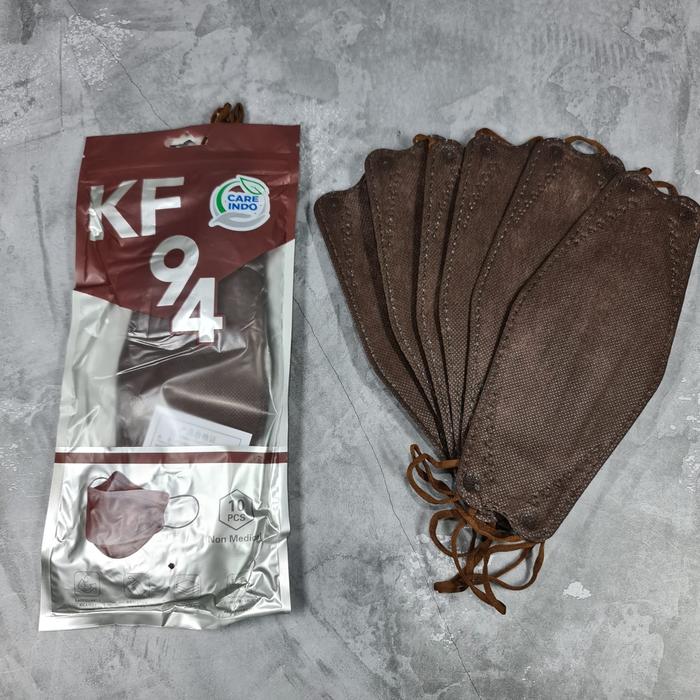 Gambar masker korea 3d kf94 warna pink-biru-merah-abu-ungu-oren-hot pink 10pc - coklat gelap dari velvetshop undefined Tokopedia