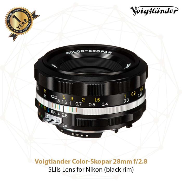Gambar Voigtlander Lens 28mm f2.8 SL-II S AIS Color Skopar for Nikon AIS - Black dari Voigtlander Indonesia undefined Tokopedia