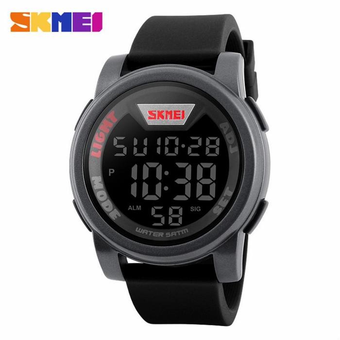 Gambar JAM TANGAN PRIA WANITA Sport SKMEI Digital Water Resistant 50m DG1218 - titanium dari wijayahpgadget undefined Tokopedia