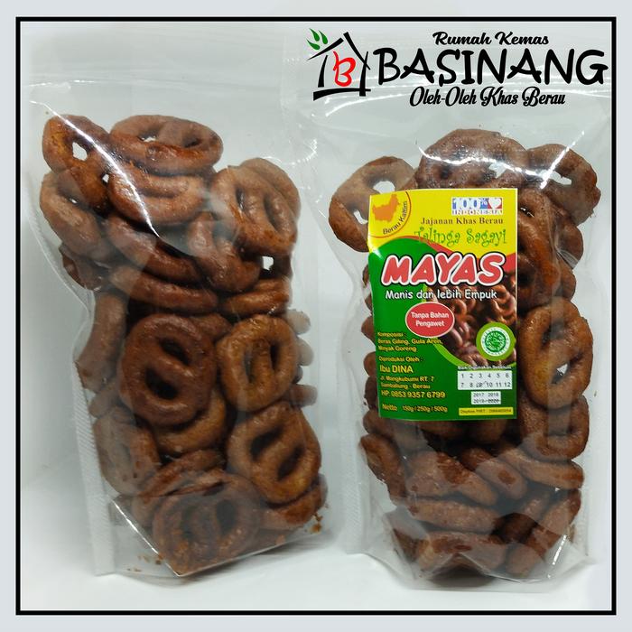 Gambar Kue angka 8 Talinga Sagayi Mayas - Oleh2 khas berau kalimantan timur dari BASINANG undefined Tokopedia