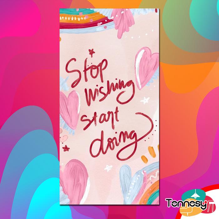 Gambar HIASAN DINDING KATA MOTIVASI QUOTE 15x30CM WALL DECOR PAJANGAN POSTER - O24A dari Tennesy undefined Tokopedia