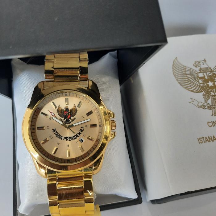 Gambar Jam tangan pria ISTANA PRESIDEN - full gold dari Intan Putra Tunggal undefined Tokopedia