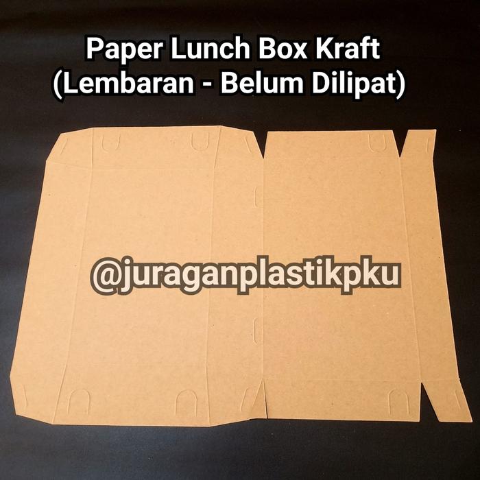 Gambar ( KRAFT - L ) Paper Lunch Box Kraft Coklat Size L | Kotak Nasi Makanan Kertas Laminasi Craft Dus Large Forming Bentuk - L KRAFT - FORMING dari Juragan Plastik Pekanbaru undefined 5 Tokopedia