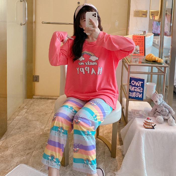 Gambar piyama import wanita import premium murah dan grosir - rainbow merah dari rebahaners_importir undefined Tokopedia