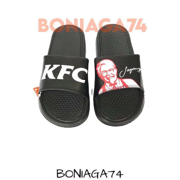 Jual Sandal Slop Slide Benassi X KFC Black Pria 5peperbag Kota