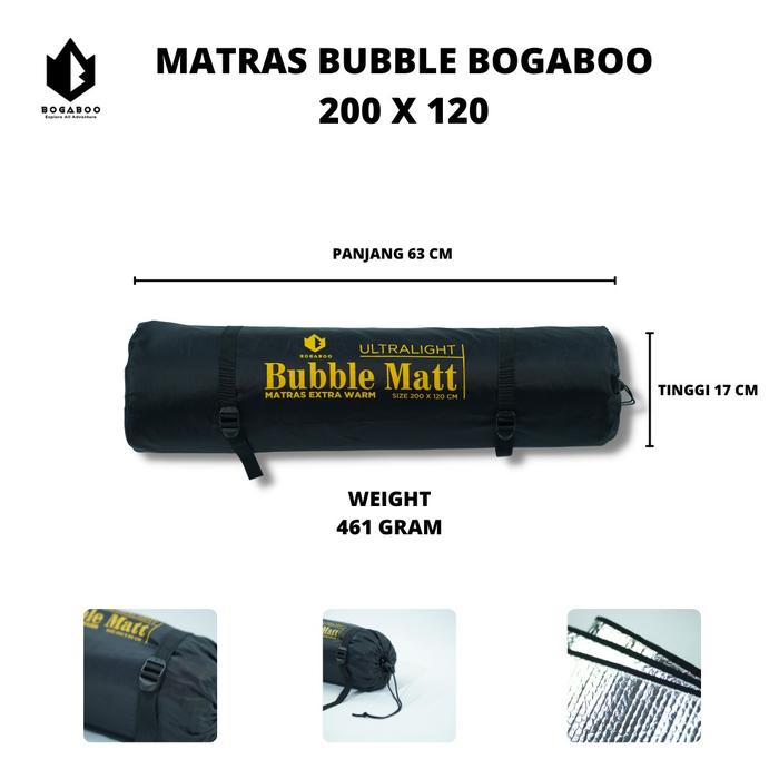 Gambar Matras Bubble Bogaboo 200 x 120 CM - Matras Double -Matras Foil Double - 200X120CM dari Aycamp undefined Tokopedia