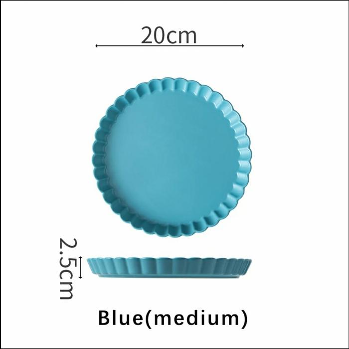 Gambar Nordic Laila Plate/ piring makan / piring cantik / piring warna warni - Biru Muda dari Delko Home undefined Tokopedia