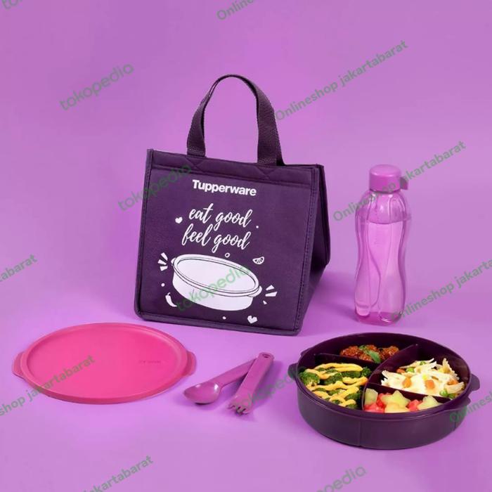 Gambar tupperware fit to go lunch box purple dari Onlineshop jakartabarat undefined Tokopedia