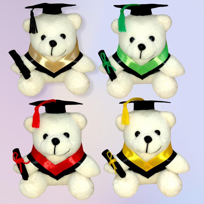 Gambar Boneka Bear Wisuda Mini 11cm tanpa nama dan packing - Cream dari nicestore77 undefined Tokopedia