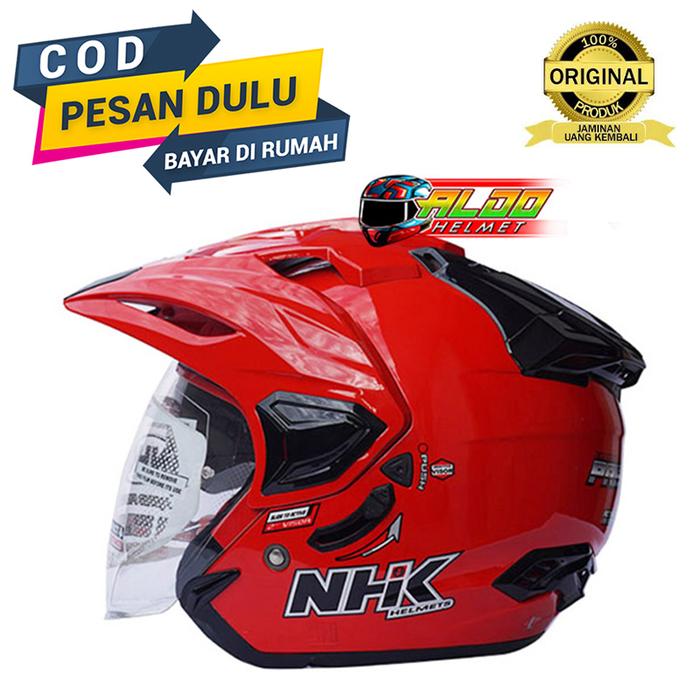 Gambar HELM NHK PREDATOR CRYPTON SOLID FIRE RED - M dari aldohelm2 undefined Tokopedia