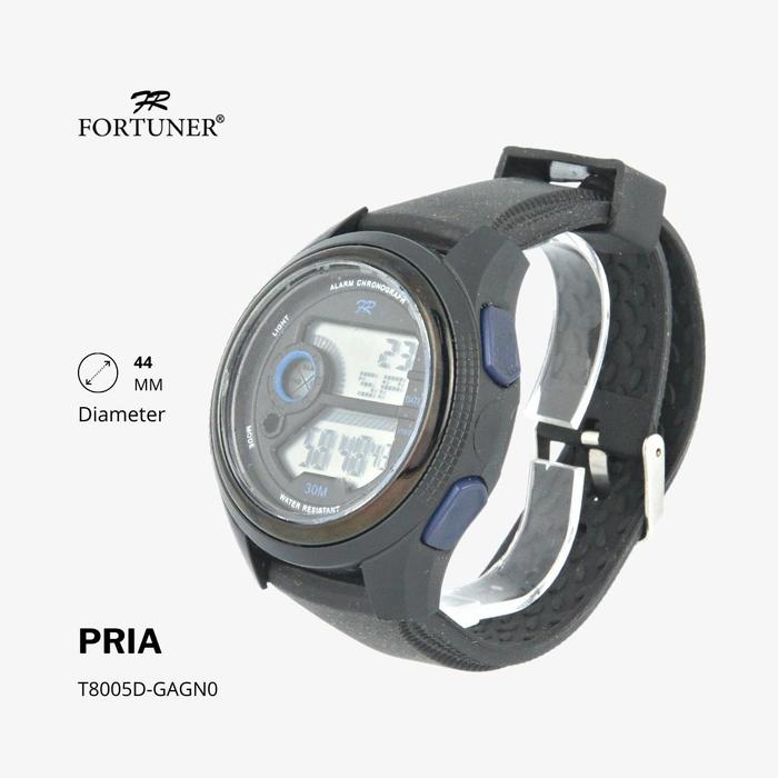 Gambar Fortuner Jam Tangan Digital Pria Black Water Resistant Rubber Gustavo - Biru dari Fortuner Watch Official Kota Administrasi Jakarta Barat Tokopedia