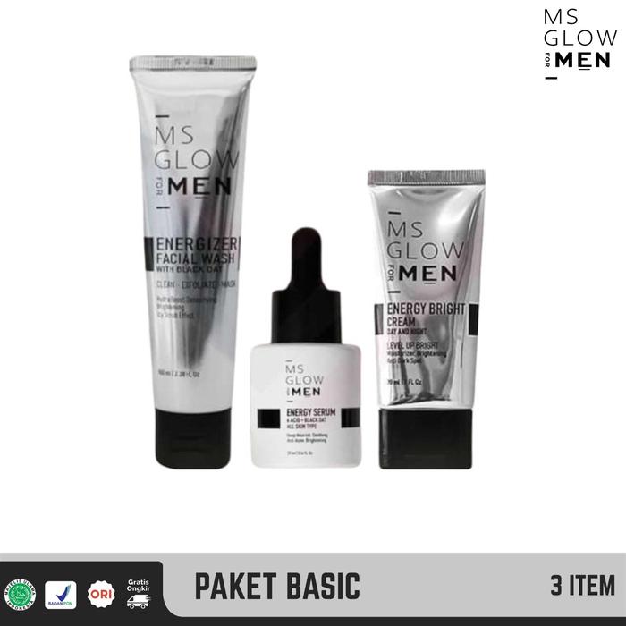 Gambar MS GLOW MEN / BASIC / COMPLETE - Besic 3in1 dari AnekaMsglow undefined Tokopedia