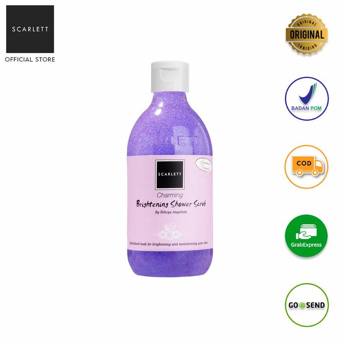 Gambar Scarlett Whitening Shower Scrub Coffe Pomegrante Mango skarlet scarlet - CHARMING 300ML dari Kwaniesha undefined Tokopedia