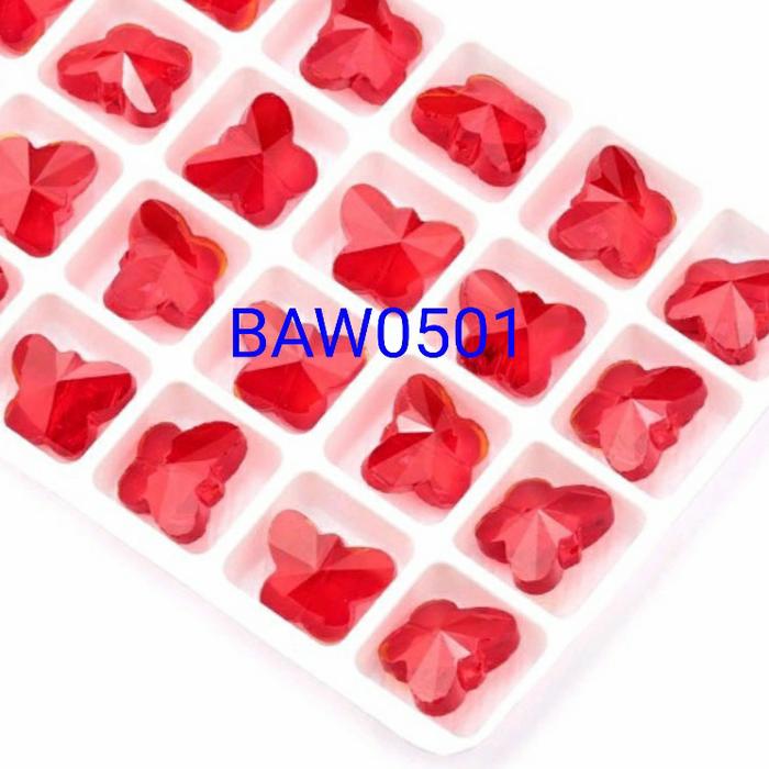 Gambar manik manik kristal austria kupu kupu biru 14 mm isi 28 pcs - siam501 dari Kursuskriya undefined Tokopedia