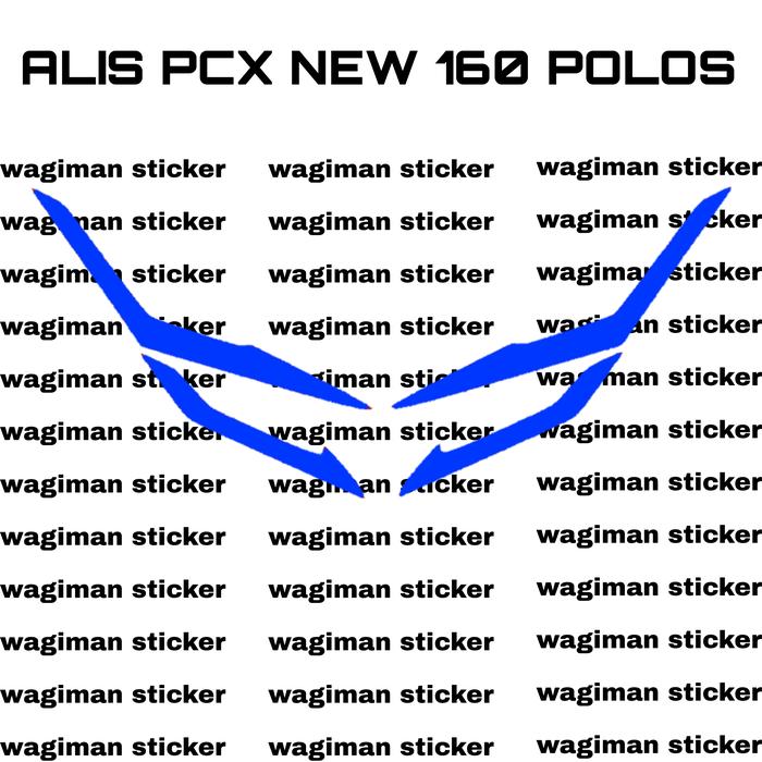 Jual Stiker Alis Atas Bawah PCX 160 Tema RGB Sticker Alis RGB - Kuning ...