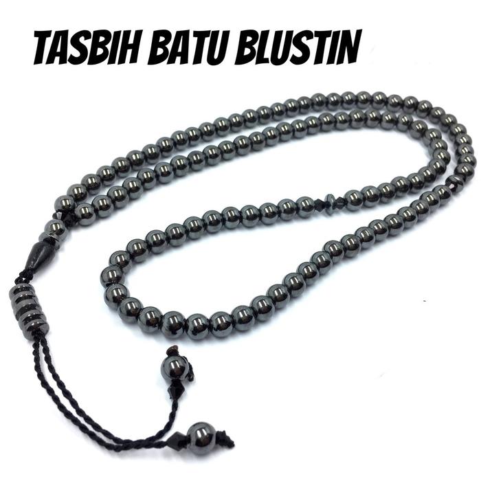 Gambar Tasbih Blustine Bulat 99 butir / Tasbih Tasbeh Batu Kesehatan Blustine - 6mm dari KEPOIN YUK OFFICIAL undefined Tokopedia