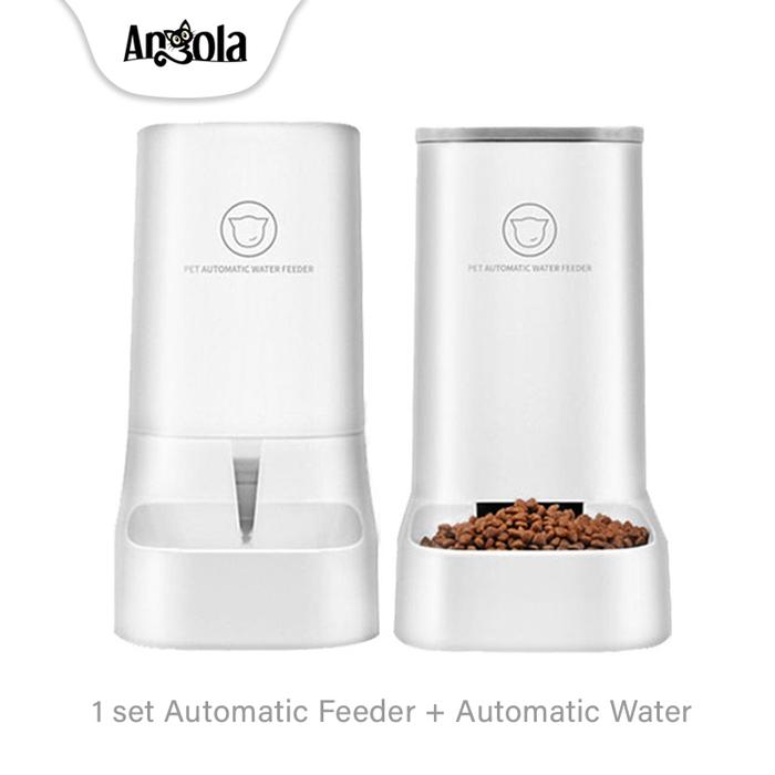 Gambar TP Angola Tempat Makan Kucing M03 Tempat Minum Anjing Pet Feeder Otomatis - 1Set-Putih dari Angola Indonesia undefined Tokopedia