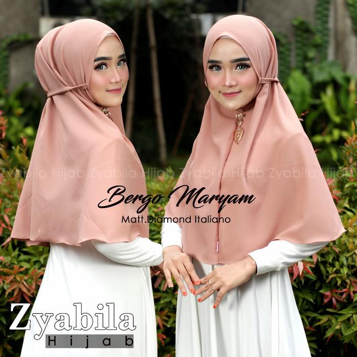Gambar jilbab bergo maryam diamond brand ori - mocca dari Zyabila Store undefined Tokopedia