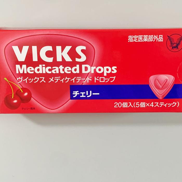 Gambar Taisho Vicks Drops Medicated / Permen Tenggorokan / Throat Candy JAPAN - Cherry dari Pejuang Jasa Titip undefined Tokopedia