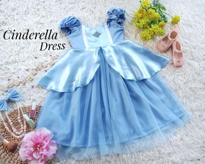Jual DRESS CINDERELLA DRESS ANAK DAN DEWASA DRESS PRINCESS