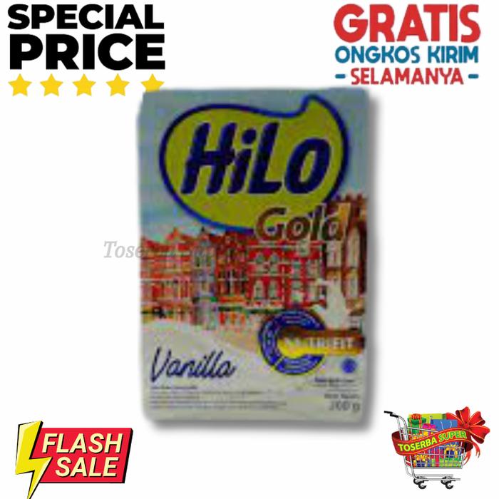 Gambar HILO GOLD 2 VARIAN RASA 200G / SUSU PENAMBAH TINGGI TERMURAH - Vanila dari toserbasupersemper undefined Tokopedia