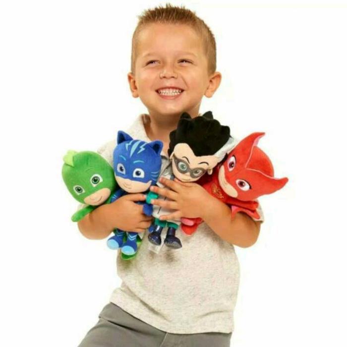 Gambar Boneka PJ Mask Plush Doll Catboy Owlette Gecko - randomsalahsatu dari Ribbon Star undefined Tokopedia