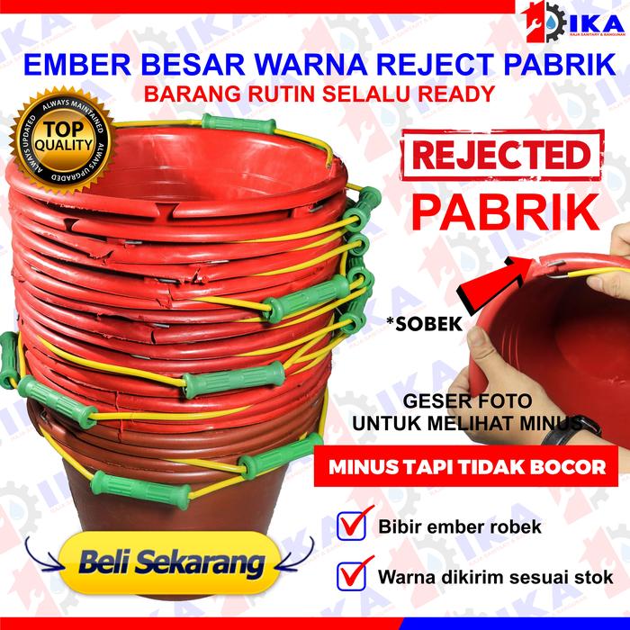 Gambar Ember cor hijau besar ( REJECT PABRIK ) murah plastik anti pecah dari IKA-OFFICIAL undefined Tokopedia