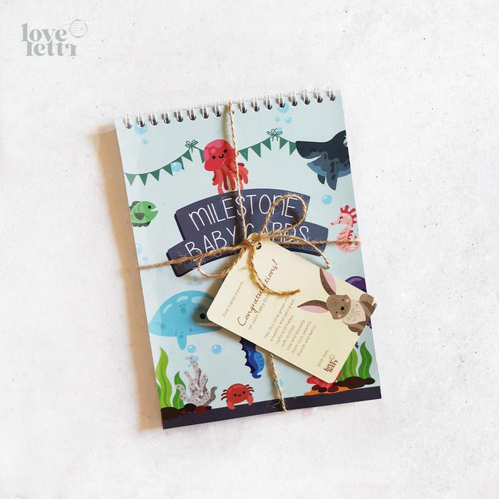 Gambar Kartu Foto Bayi - Milestone Baby Card - Gift Set Kado Newborn SEA - Milestone Saja dari Lovelettr undefined Tokopedia