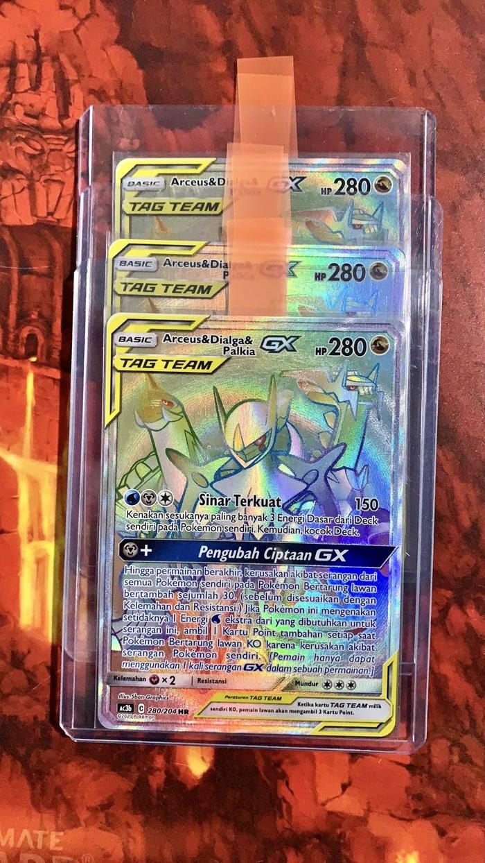 Jual ADP HR Arceus dialga palkia GX tagteam 1 KARTU pokemon indo tcg ...