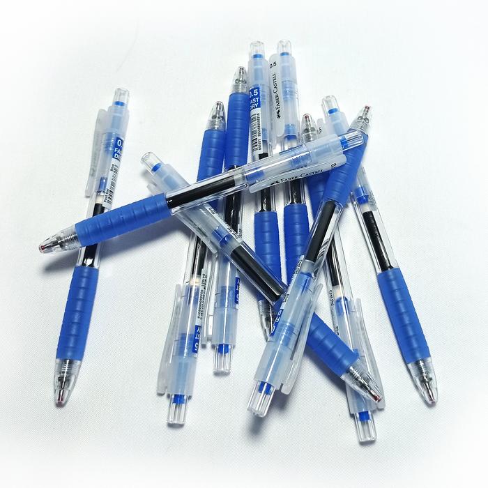 Gambar Faber Castell Gel Pen Fast DRY 0.5mm - PCS - Biru dari Papershopjkt undefined Tokopedia