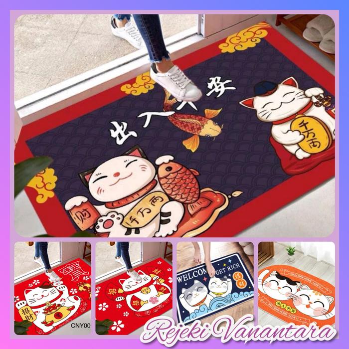 Gambar Keset Kaki Anti Slip Bahan Premium Motif Cute - RANDOM dari NEW REJEKI VANANTARA undefined Tokopedia