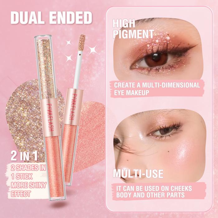 Gambar PINKFLASH PF-E18 LIQUID EYESHADOW 2 IN 1 / ALL GLOW LIQUID EYESHADOW dari DUNIA RIAS undefined Tokopedia