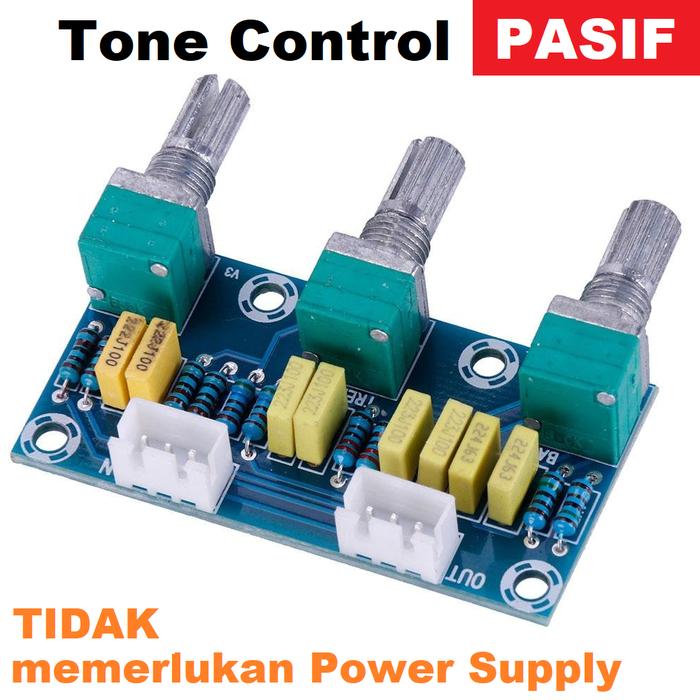 Jual Stereo Tone Control Pasif Kontrol Volume Treble Bass Tanpa Supply