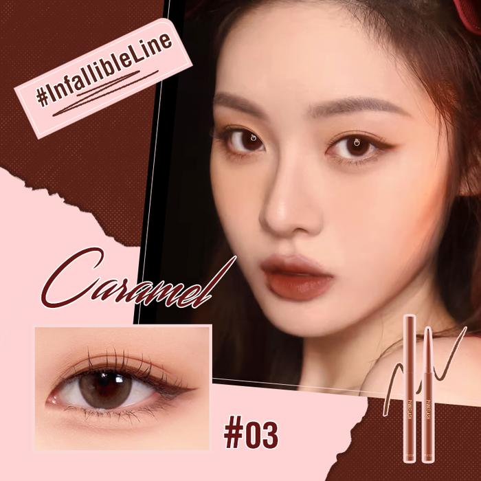 Gambar PINKFLASH PF-E13 INFALLIBLELINE HYPERFINE SMOOTH GEL EYELINER NEW - #03 CARAMEL dari DUNIA RIAS undefined Tokopedia
