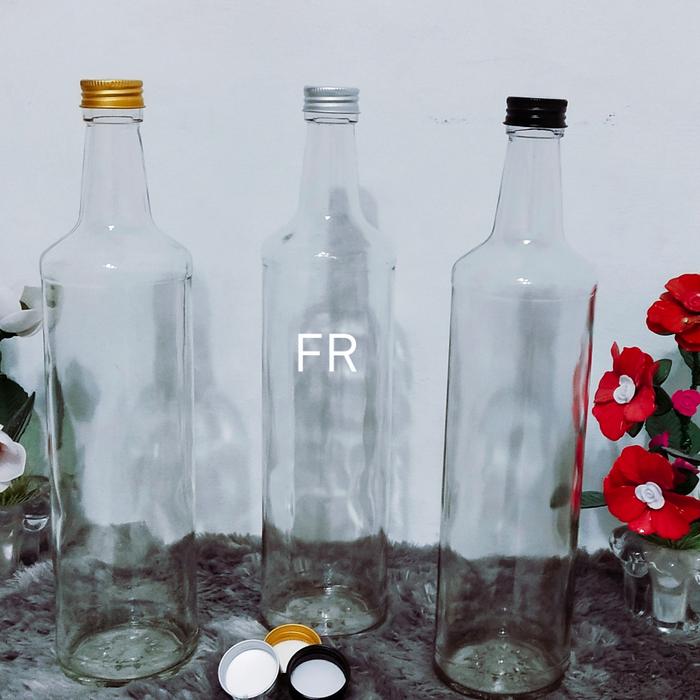 Gambar botol kaca polos 600ml botol madu botol bening tutup alumunium - LURUS GOLD, PACKING BUBBLE dari FairiPackaging undefined Tokopedia