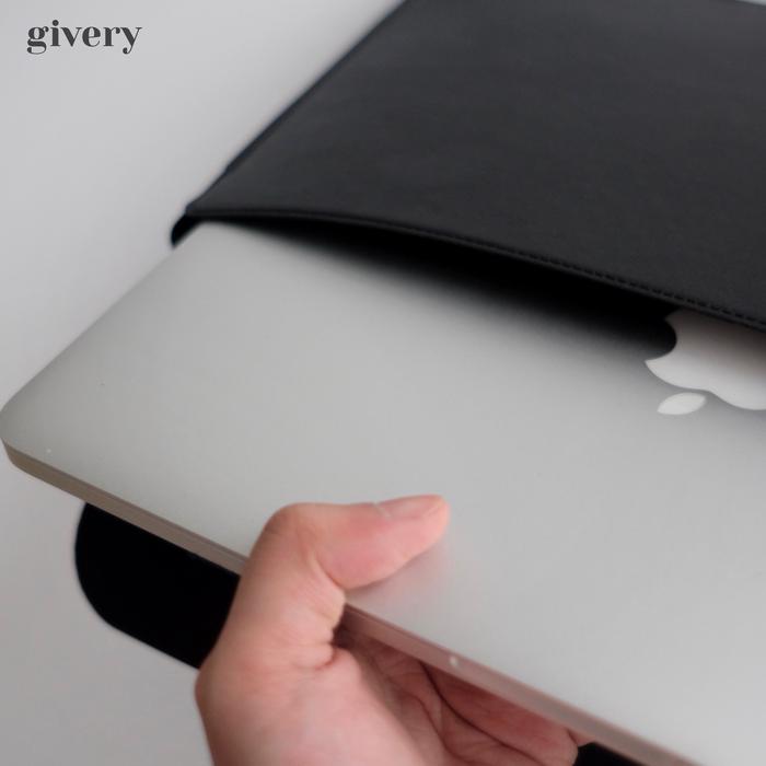 Gambar Givery Laptop Sleeve & Stand 13 - 13.3 inch // tas sarung case laptop - Black dari GIVERY undefined Tokopedia