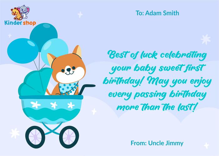 Gambar Kartu Ucapan Greeting Card Happy Birthday - Blue (Boy) dari Gudang Solusi Dapur undefined Tokopedia