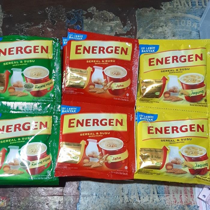 Gambar Energen Rasa Kacang Hijau,Jahe,Jagung 1 Renceng (10 Sachet) - Jahe dari AMPERA KLONTONG undefined Tokopedia