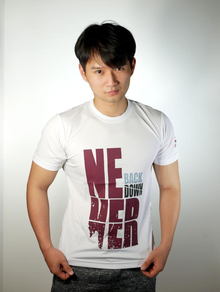 Gambar GENETIX NEVER BACK DOWN Tshirt White - Putih, M dari ELITE MMA SHOP Kota Administrasi Jakarta Barat Tokopedia