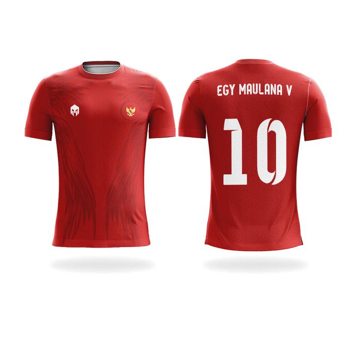 Jual baju bola jersey sepakbola desain kostum Timnas Indonesia