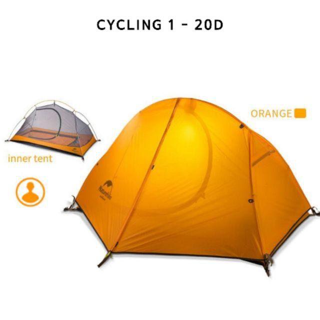 Gambar TENDA CAMPING NATUREHIKE NH18A095-D 1 SPIDER 1 20D CYCLING CAMPING TEN - Orange dari LAPAK NATUREHIKE undefined Tokopedia