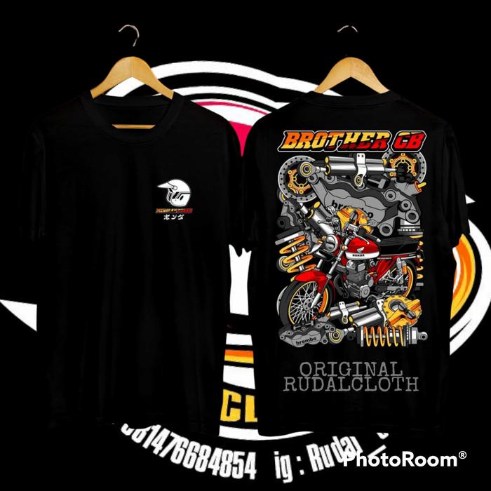 Gambar KAOS MOTOR CB / CB CLASSIC / KAOS CB / CB CLASSIC / COD / ORIGINAL - Hitam, XXL dari rudalcloth undefined Tokopedia