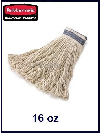 Gambar Rubbermaid WHITE All Pro Cotton Mop / Kain Pel - 16oz dari Toko Cuci Gudang Alat Dapur undefined Tokopedia