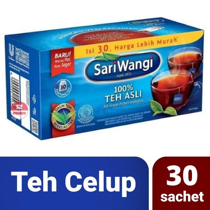 Gambar Teh Sariwangi Celup isi 30 50 100 kantong kotak sari wangi - ISI 30's dari Murah Sekali Shop undefined Tokopedia