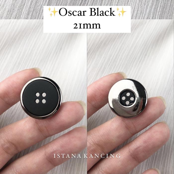 Gambar Kancing 4 Lubang SATUAN Unik Gold Silver | Kancing Blazer Kemeja - Black Silver dari Istana Kancing undefined Tokopedia