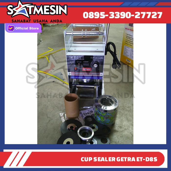 Gambar Cup Sealer / Alat Press Gelas Plastik ET-D8S - UNIT+PETI dari Satmesin-Pusat Mesin undefined Tokopedia